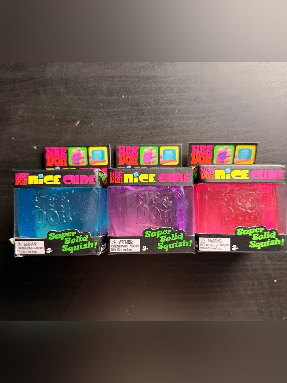 Needoh Nice Cube Squishy - Blue, Purple, Pink - CHOOSE YOUR COLOR